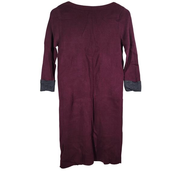 Nicole Miller‎ New York Burgundy Maroon Sweater Dress S NWT - Picture 2 of 9